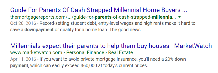 Millenial Home Buyers Google Search