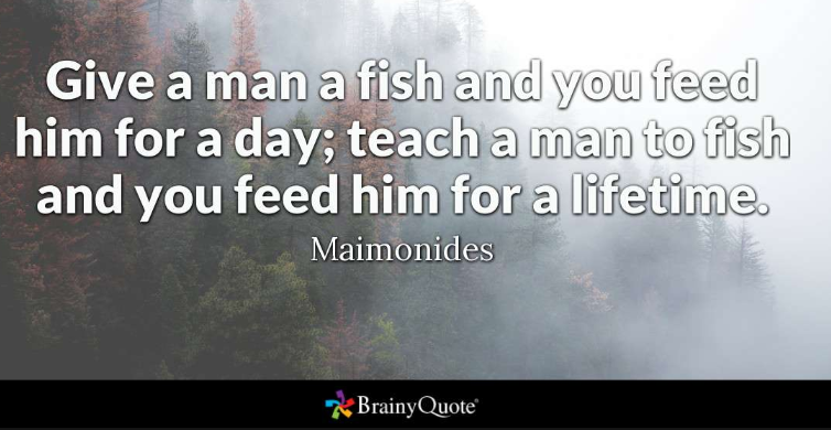 Teach a Man to Fish